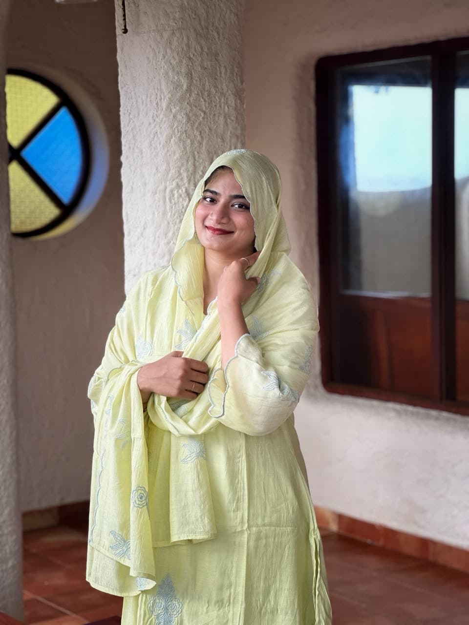 Crush anarkali set