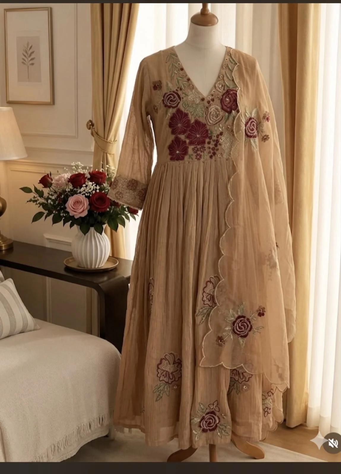 Dusty Peach Crush Cotton Set